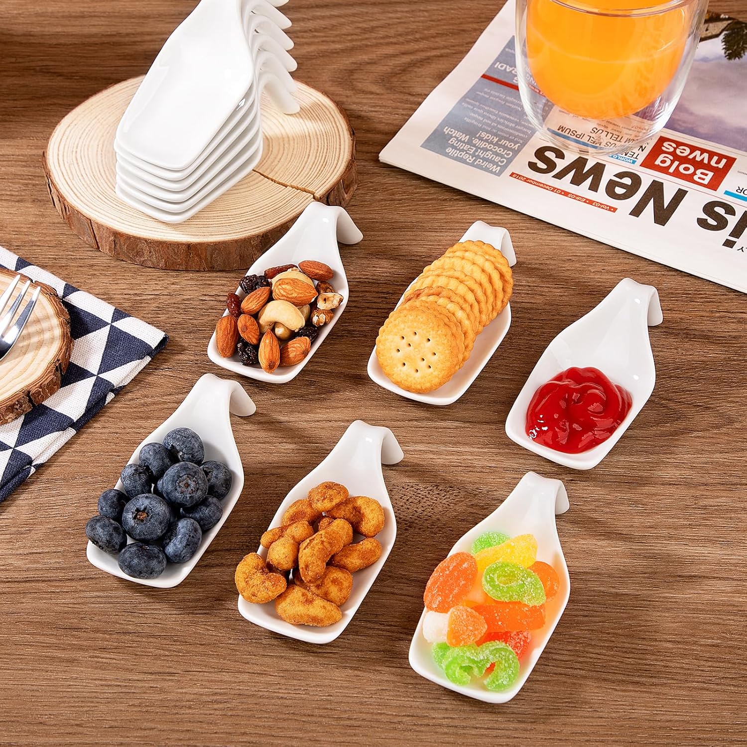 MALACASA Ramekin 12-Piece White Porcelain Ramekin Set – Versatile