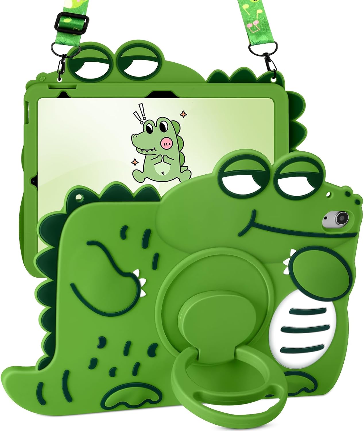 SurgeCraft Ultra-Protective iPad 10th Generation Case 10.9" - Cute Kawaii Design with Detachable Strap, Rotating Stand & Full-Body Protection (Compatible with A2696, A2757, A2777) - Zeta Store
