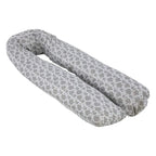 12 Ft Maternity Pillow cover- Grey Floral - Zeta Store