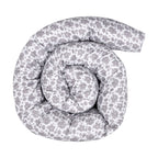 12 Ft Maternity Pillow cover- Grey Floral - Zeta Store