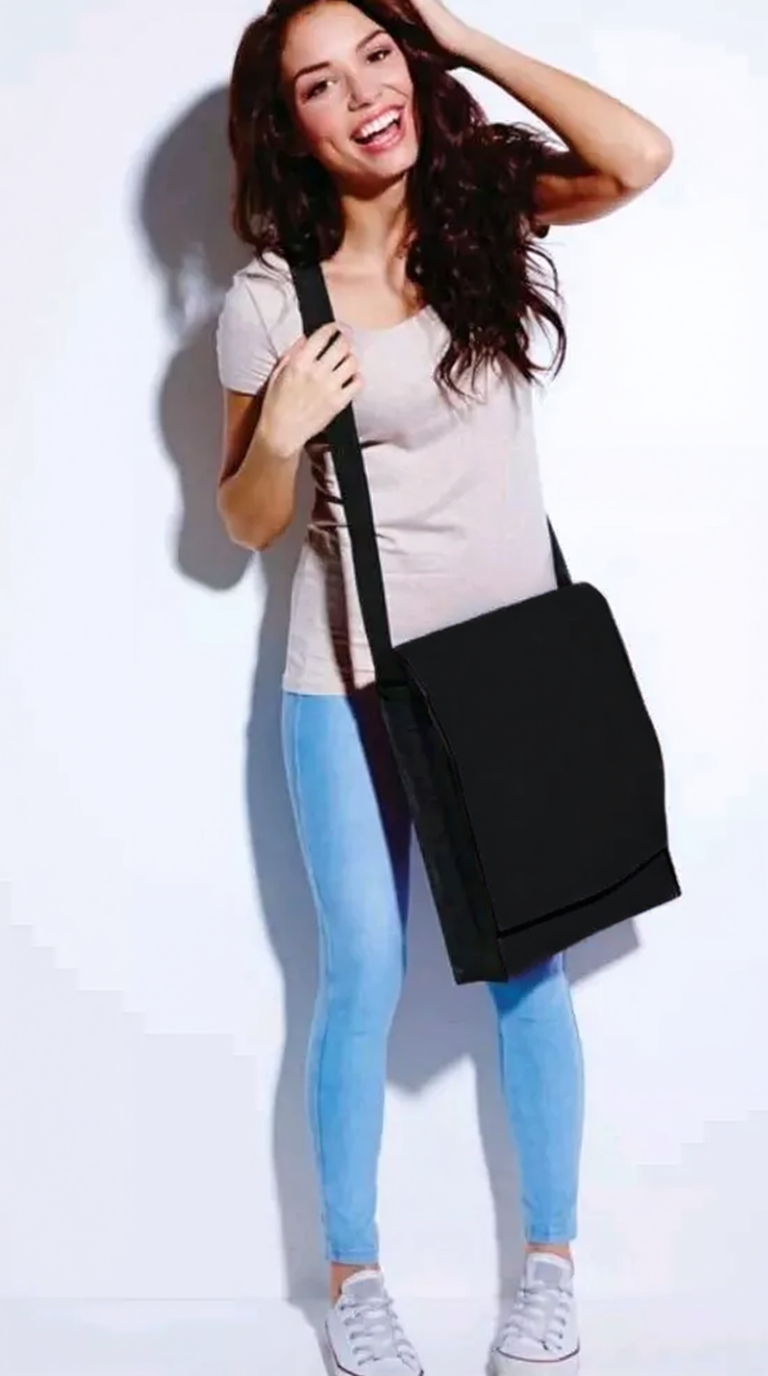 BagBase BG790 Budget Vertical Messenger Bag - College University School Bag - Real Bargain!