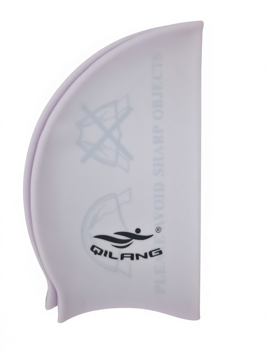 Qilang 100% Silicone Swim Cap | Waterproof & Ultra-Elastic for Adults & Kids | Long Hair Compatible | Protect Hair from Chlorine 🏊‍♀️