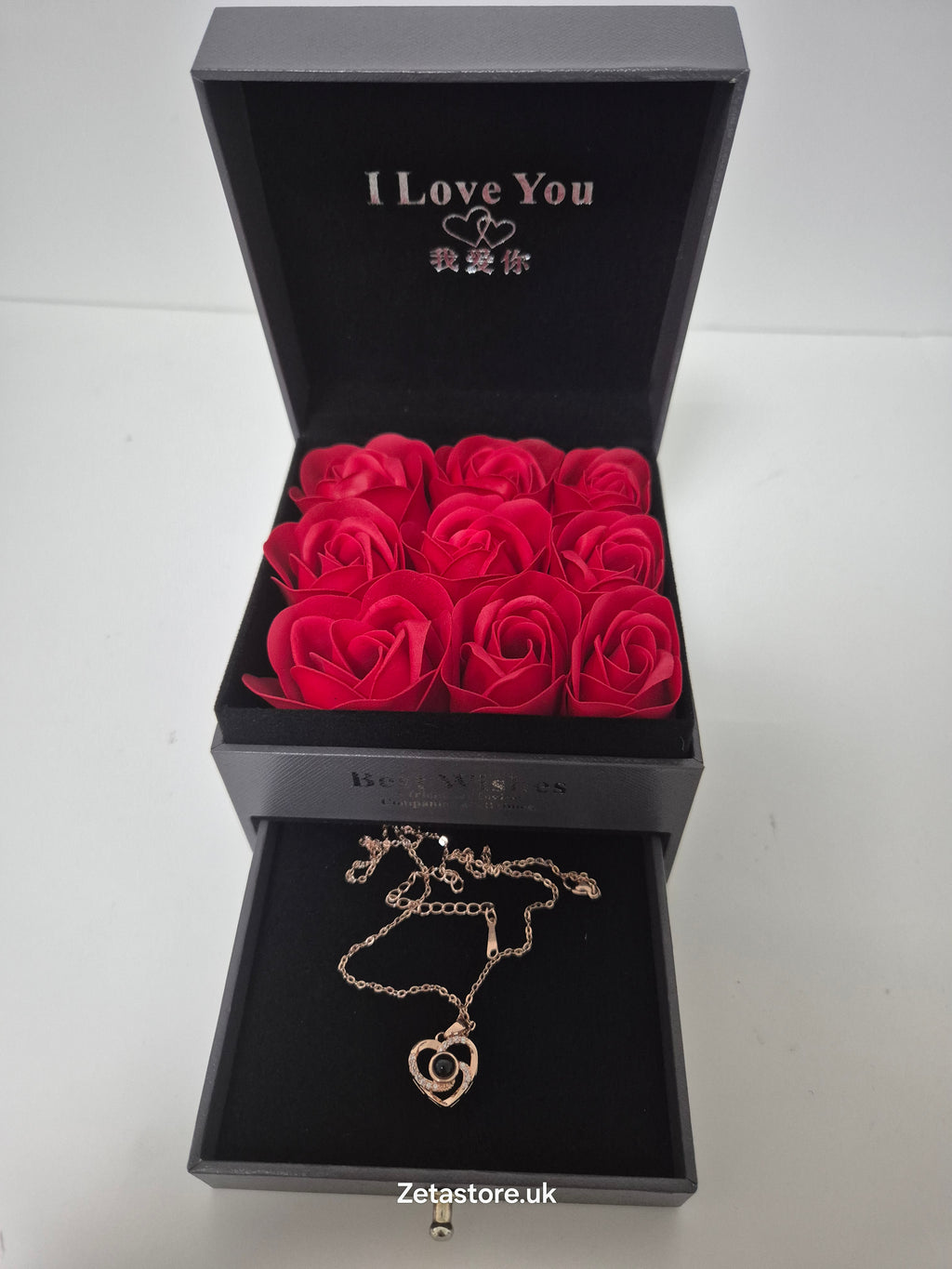 💖 Never Fade, Always Shine! Real Rose & Secret Message Necklace 💖