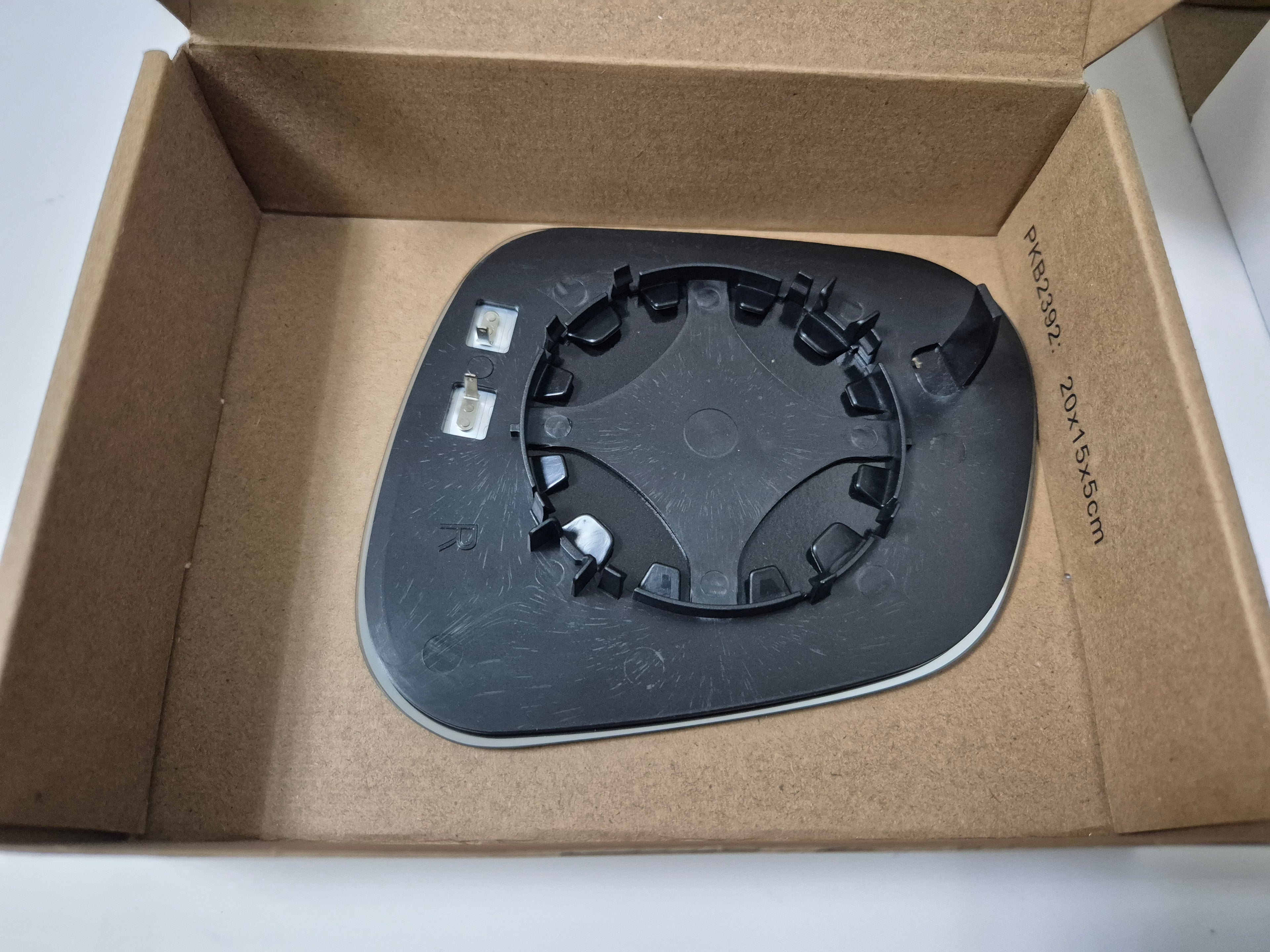 X AUTOHAUX Car Rearview Right Side Mirror Glass Replacement W/Backing Plate Convex Heated White Glass - Zeta Store