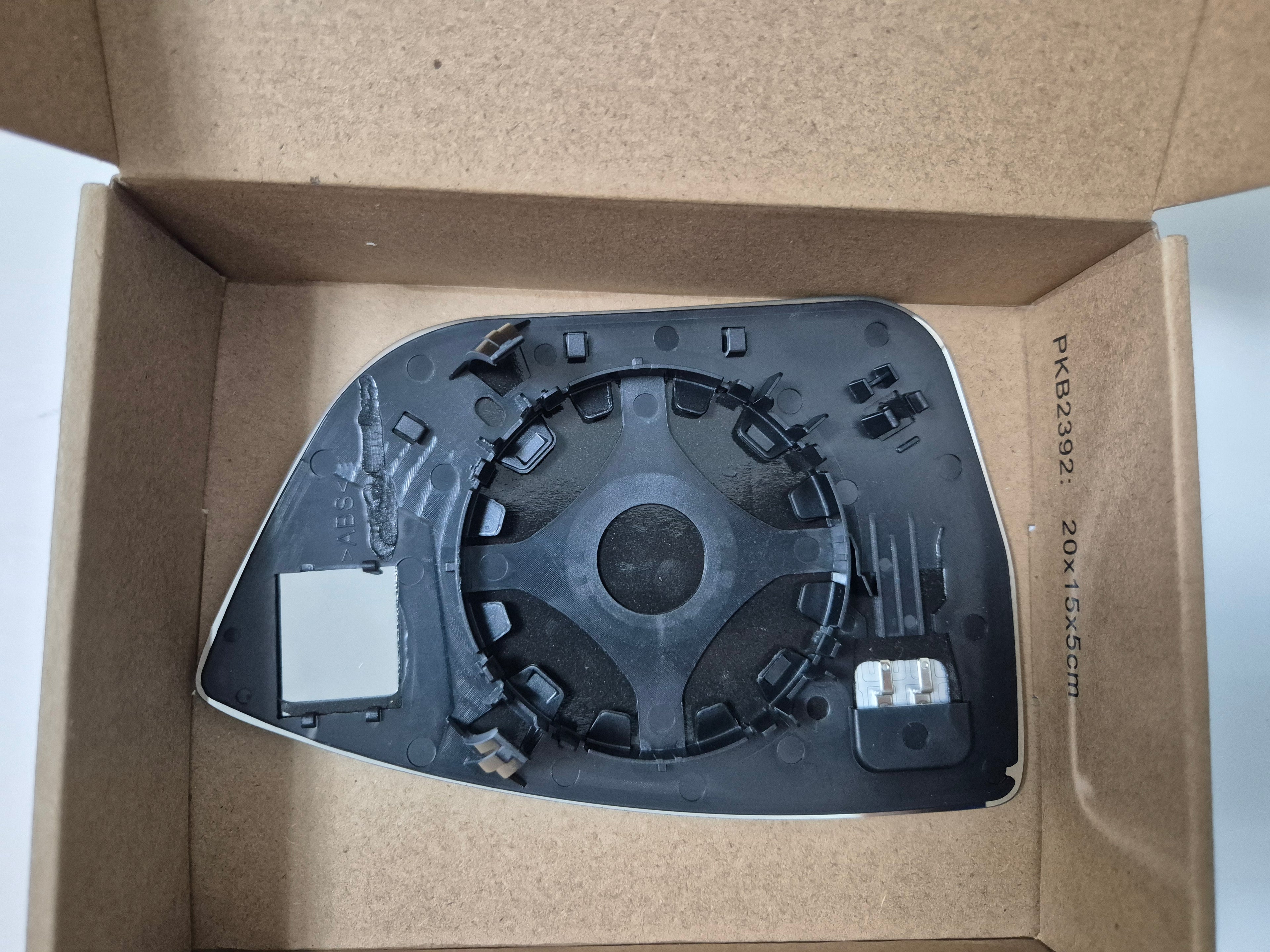 X AUTOHAUX Car Rearview Left Side Mirror Glass Replacement W/Backing Plate Convex Heated White Glass for SEAT Ateca 2016-2022 - Zeta Store