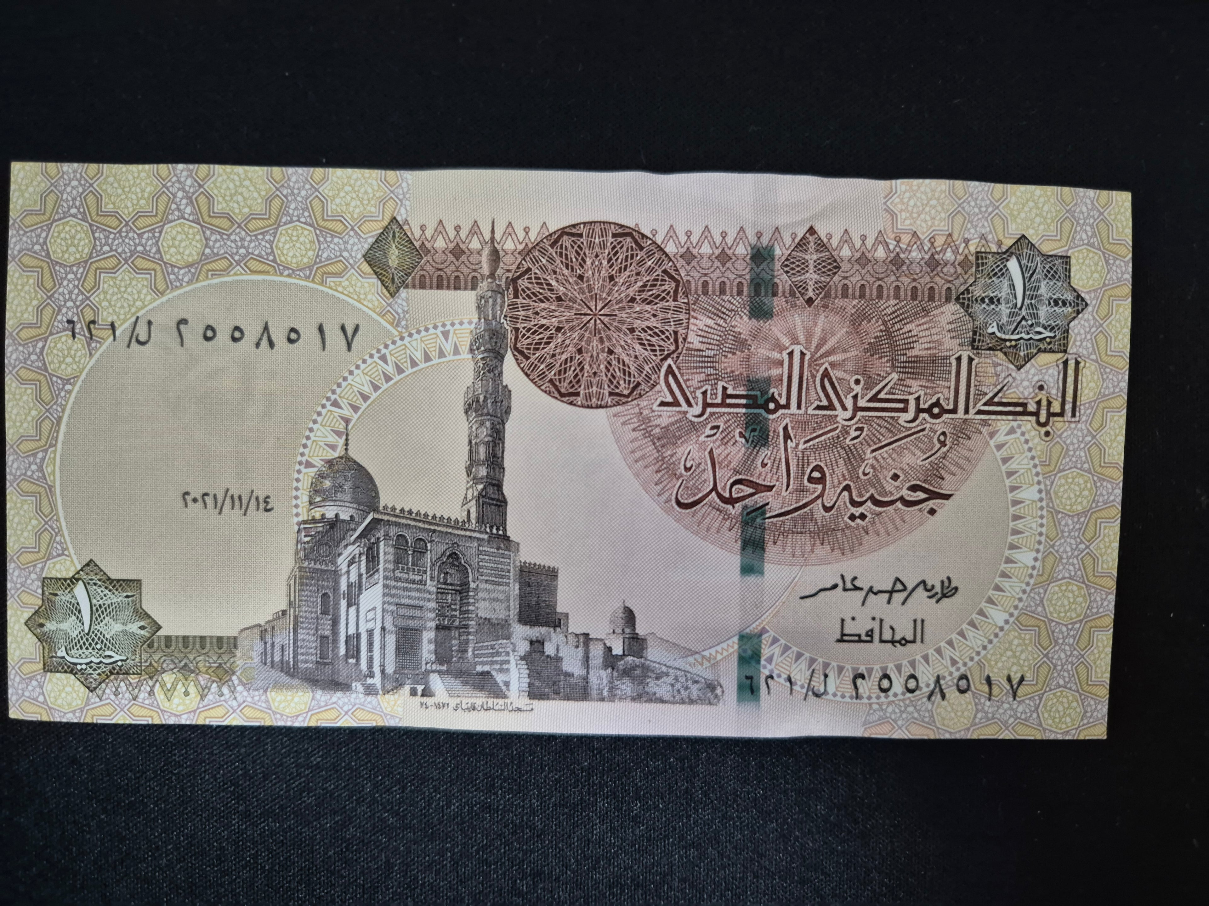 Genuine Egyptian 1 Pound Banknote – Rare Foreign Currency Collectible