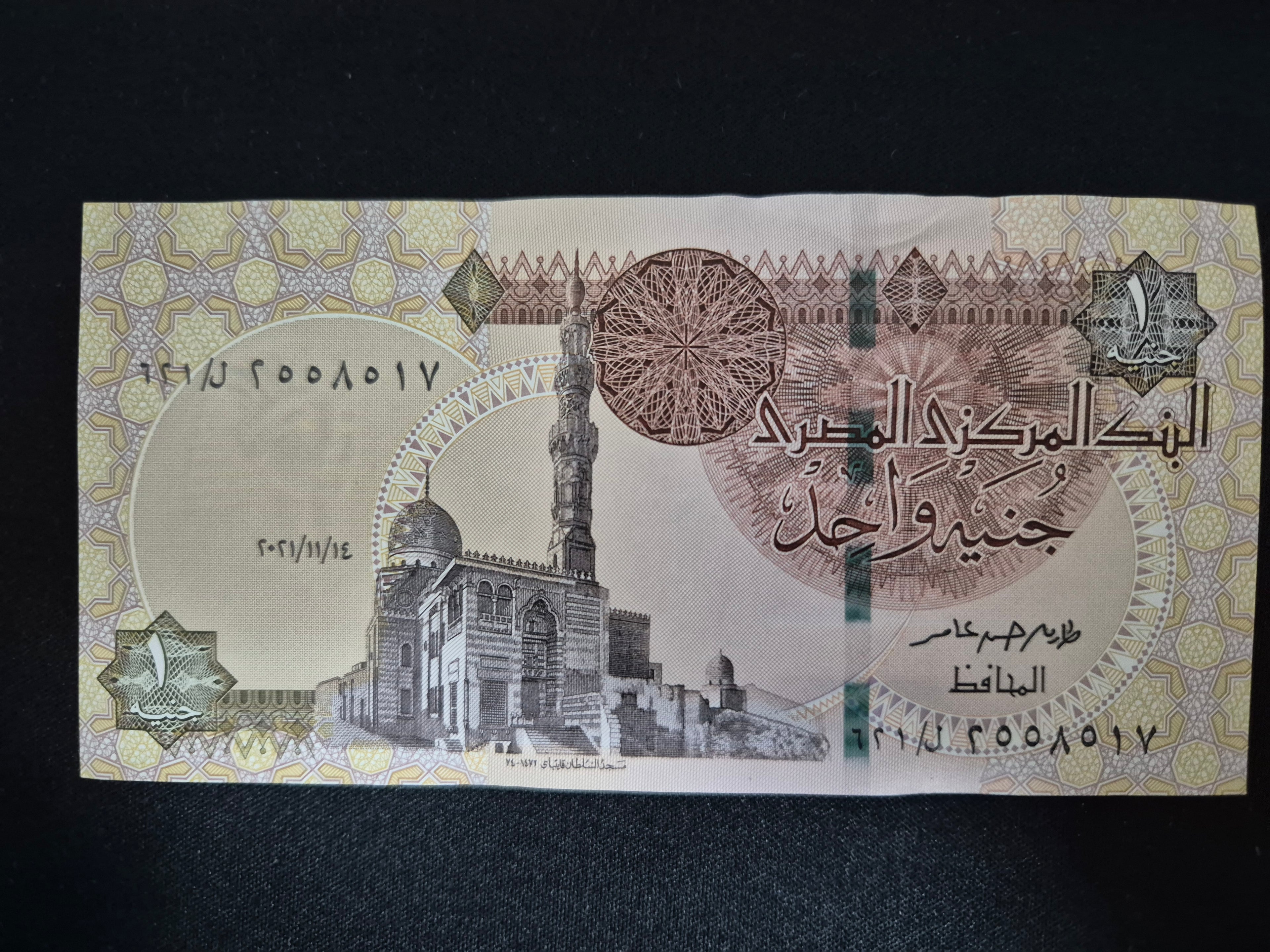 Genuine Egyptian 1 Pound Banknote – Rare Foreign Currency Collectible
