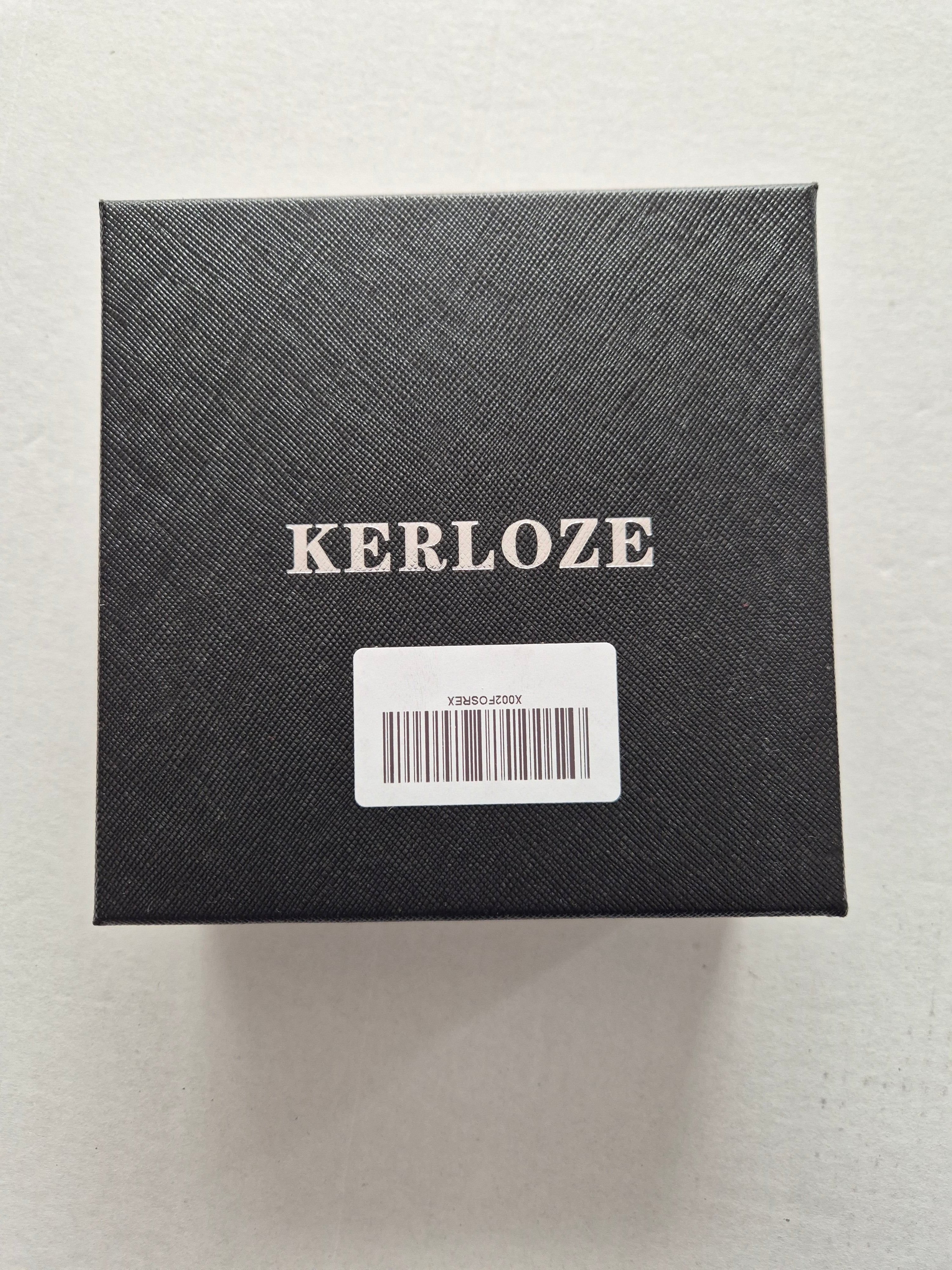 Kerloze men's leather belt with automatic buckle, luxury gold buckle featuring rhinestone detail, 120cm for business and casual wear.