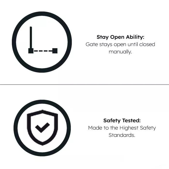 FYLO 2x Baby Safety Stair Gate  Pressure Fit 75-86cm (2 pack) - Zeta Store