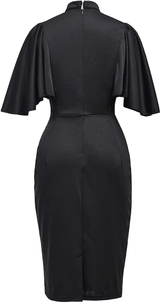 Elegant BPURB high neck clergy dress for women, featuring a comfortable fit and suitable for hand washing, shown on a mannequin.