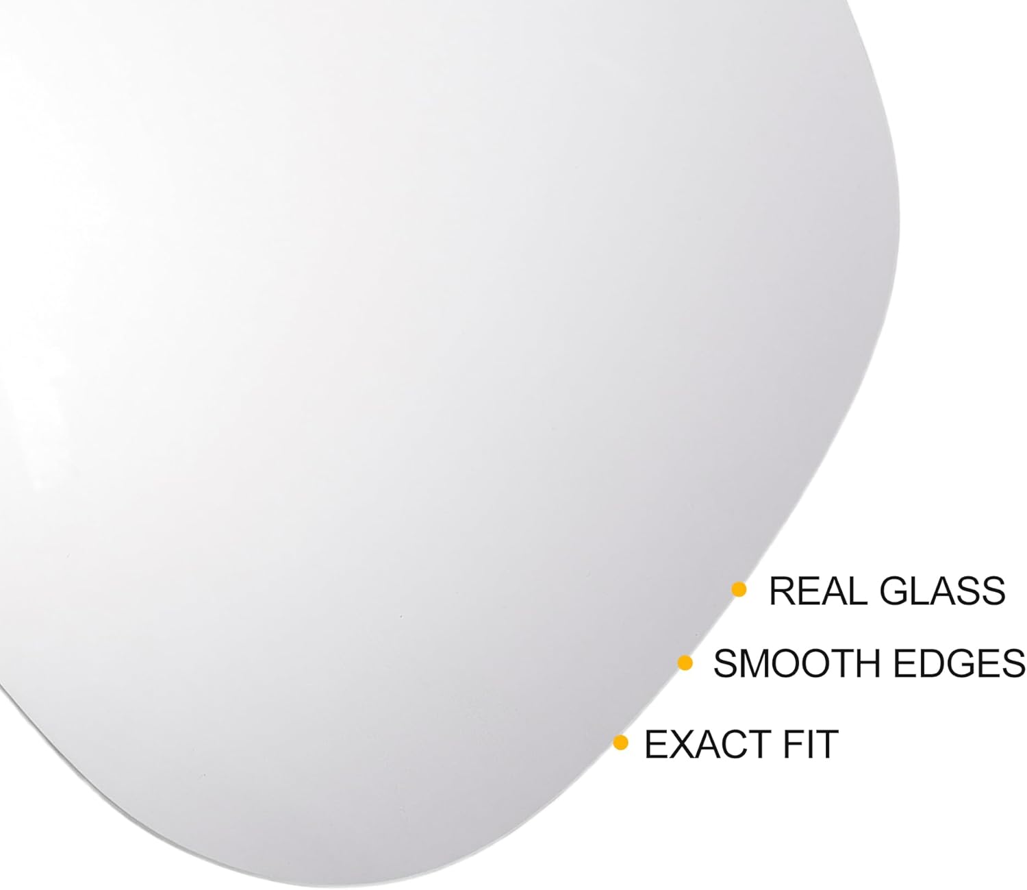 X AUTOHAUX Car Rearview Right Side Mirror Glass Replacement W/Backing Plate Convex Non-heated White Glass for SEAT Altea 2007-2018 for SEAT XL 2008-2013 - Zeta Store