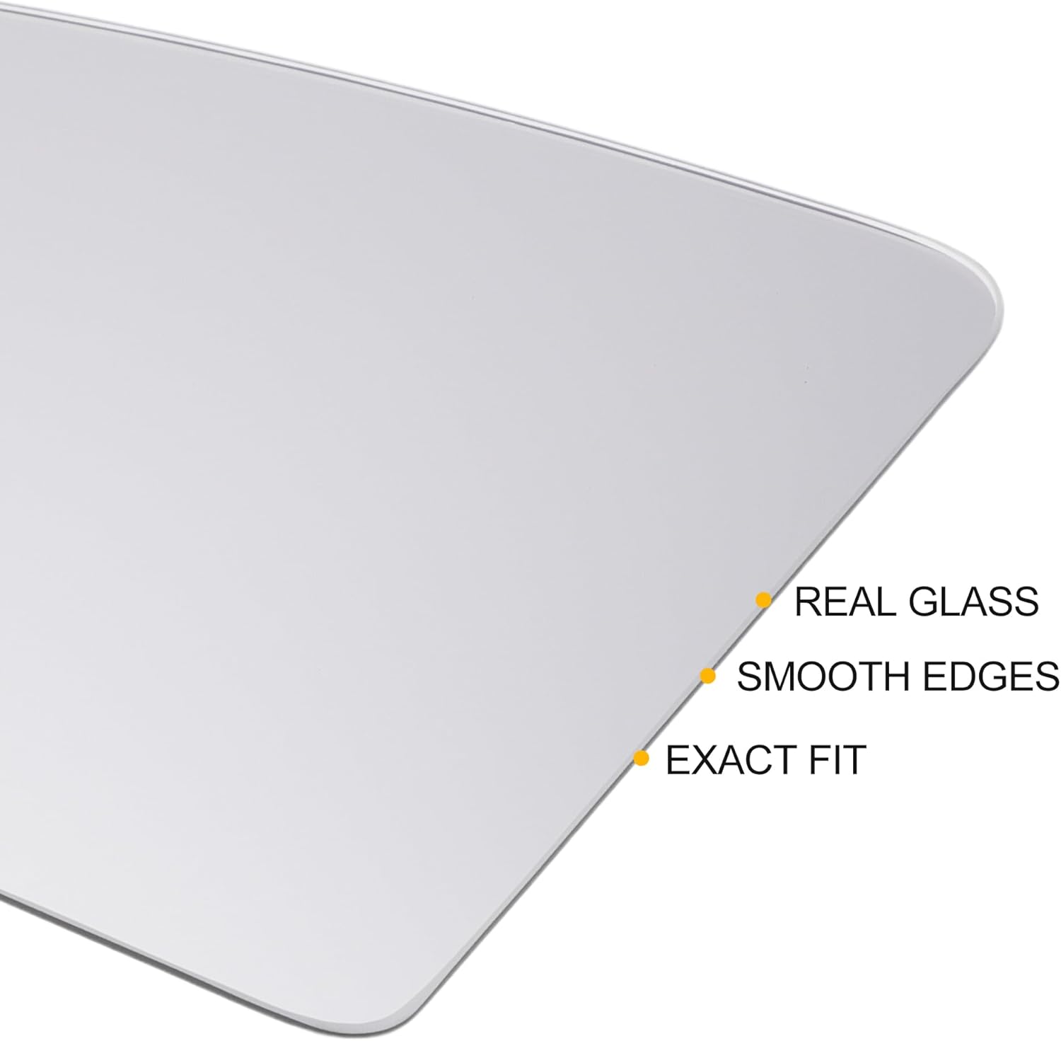 X AUTOHAUX Car Rearview Left Side Mirror Glass Replacement W/Backing Plate Convex Non-heated White Glass for SEAT ARONA 2017-2020 for SEAT IBIZA 2017-2020 for SEAT LEON 2012-2020 - Zeta Store