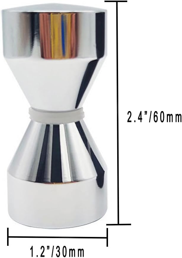 Yidelai chrome glass door knob, 2.4-inch solid aluminum alloy handle for bathroom and sliding glass doors.