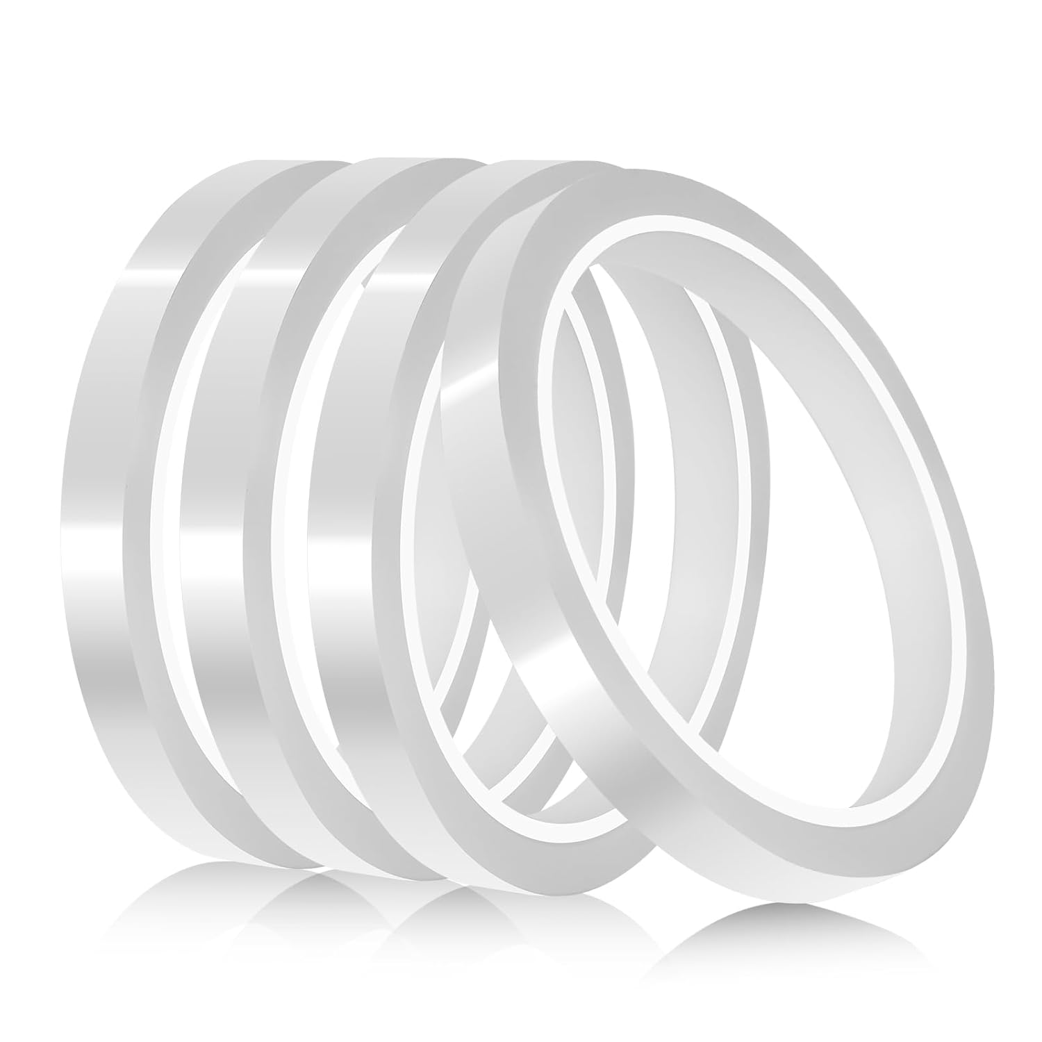 KitchenRaku high temperature polyimide tape, 10mm x 33m, clear, heat resistant up to 260°C, used for sublimation, soldering, and 3D printing