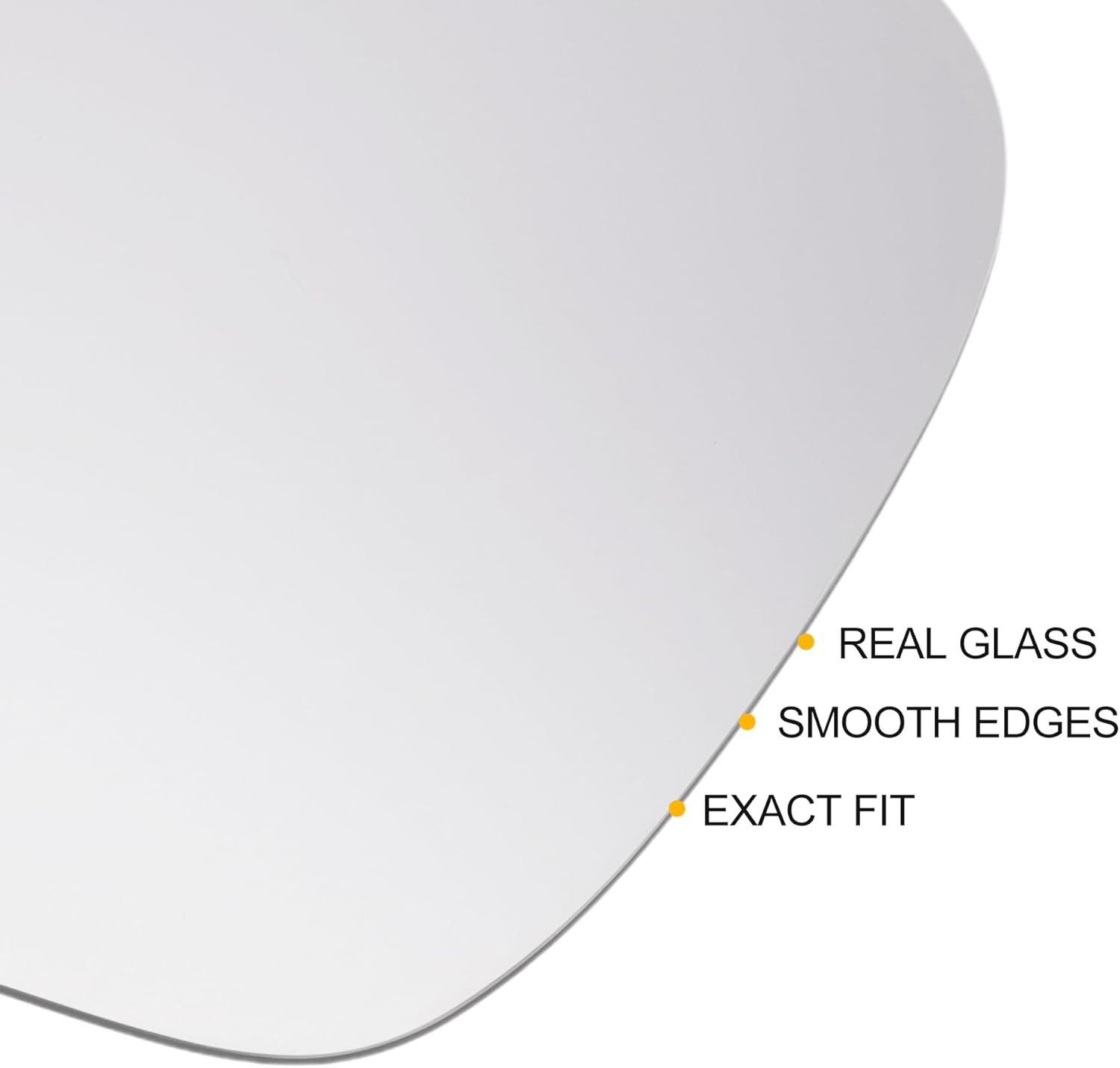 X AUTOHAUX Car Rearview Left Side Mirror Glass Replacement W/Backing Plate Convex Non-heated White Glass for SEAT Altea 2007-2018 for SEAT Altea XL 2008-2013 - Zeta Store