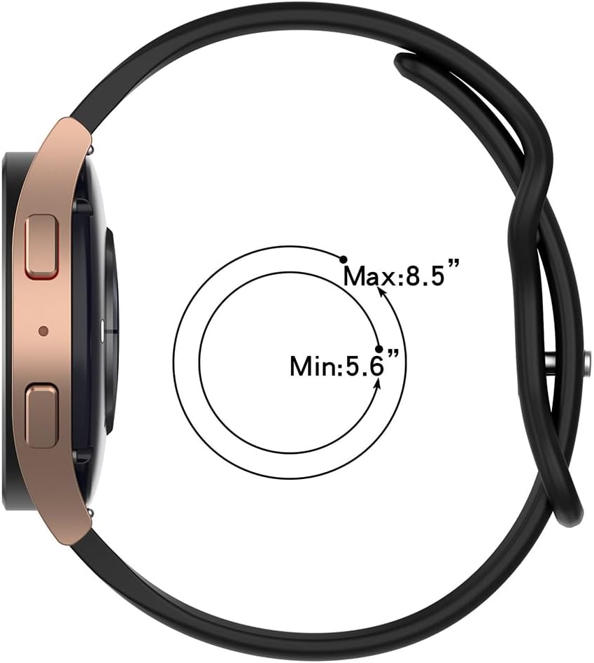 Byisyue Silicone Watch Strap 18mm 20mm 22mm Replacement Band For Smartwatch & Traditional Watches - Soft Sport Quick Release