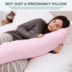 9 Ft Maternity Pillow And cover- Light Blue - Zeta Store