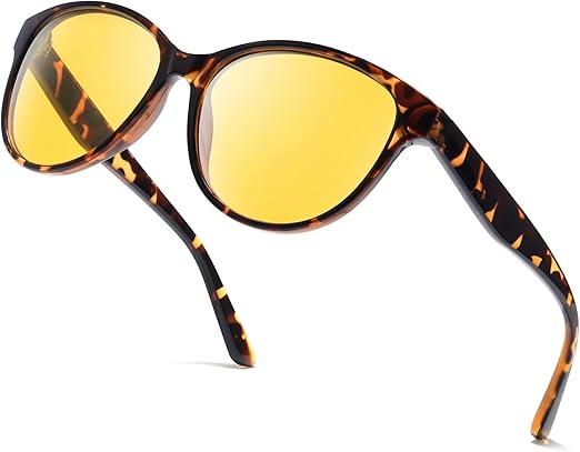 SIPHEW Night Driving Glasses Anti Glare Night Vision Glasses. Yellow Polarised Lenses Glasses Reduce Headlight for Nighttime Driving. Ultimate Night Vision Driving Glasses – Anti-Glare, Polarised & Lightweight for Safer Journeys - Zeta Store