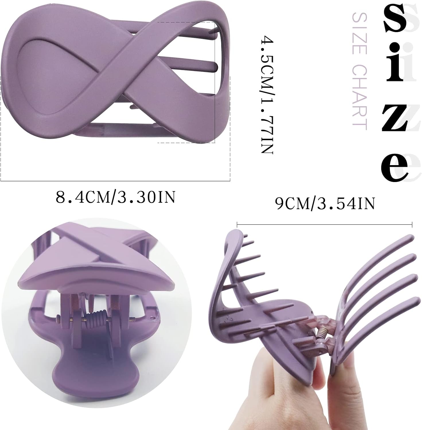 🦋✨ Elegant Geometric Butterfly Hair Claw Clip | Acrylic Non-Slip Grip | 4 Retro Colors ✨🦋 - Zeta Store