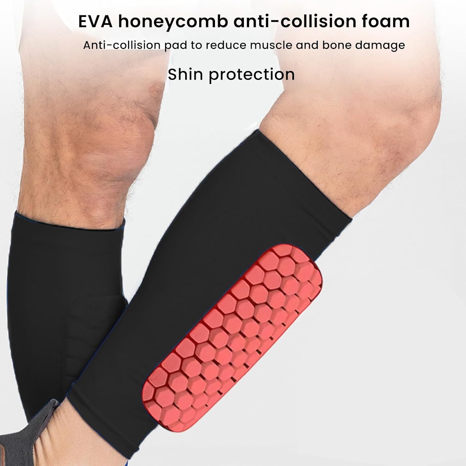 MAYIYAHO Football Shin Guards. Real Bargain - Honeycomb Anti-Collision Pads with Leg Guard Socks for Outdoor Sports Protection - Zeta Store