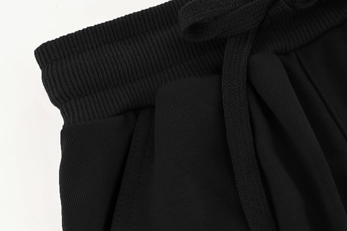 Smivibe Kids Fleece Joggers 5-7 Years Tag 120 Black - Boys Girls PE School Sports Tracksuit Bottoms