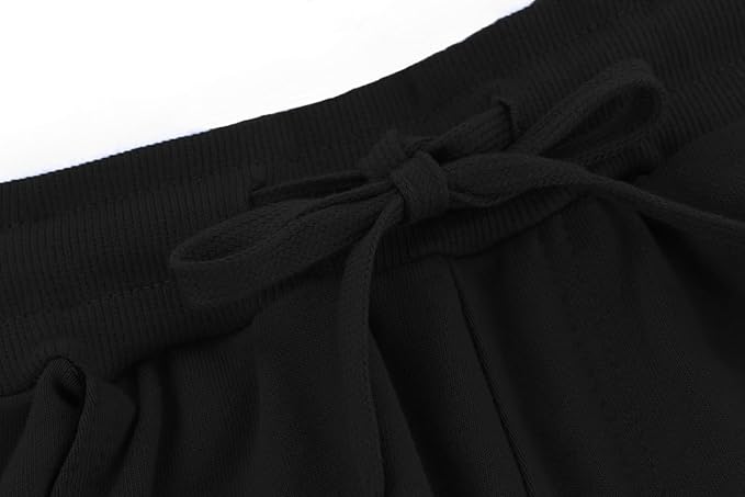 Smivibe Kids Fleece Joggers 5-7 Years Tag 120 Black - Boys Girls PE School Sports Tracksuit Bottoms