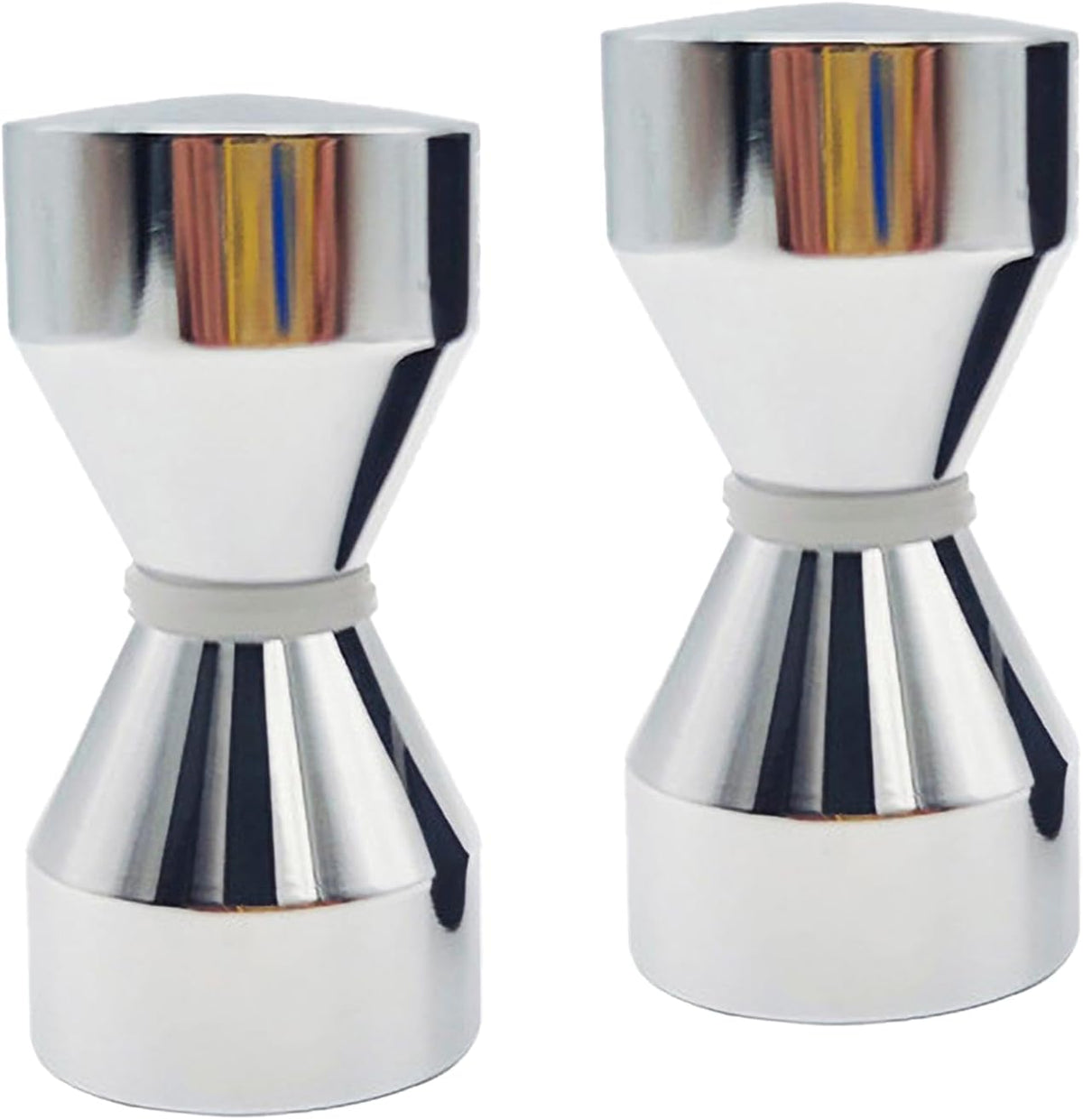 Yidelai chrome glass door knob with 2.4-inch solid aluminum alloy handle for bathroom and sliding glass doors