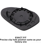 X AUTOHAUX Car Rearview Right Side Mirror Glass Replacement W/Backing Plate Aspherical Non-heated White Glass for SEAT Altea 2004-2006 for SEAT CORDOBA IBIZA 2002-2009 for SEAT LEON - Zeta Store