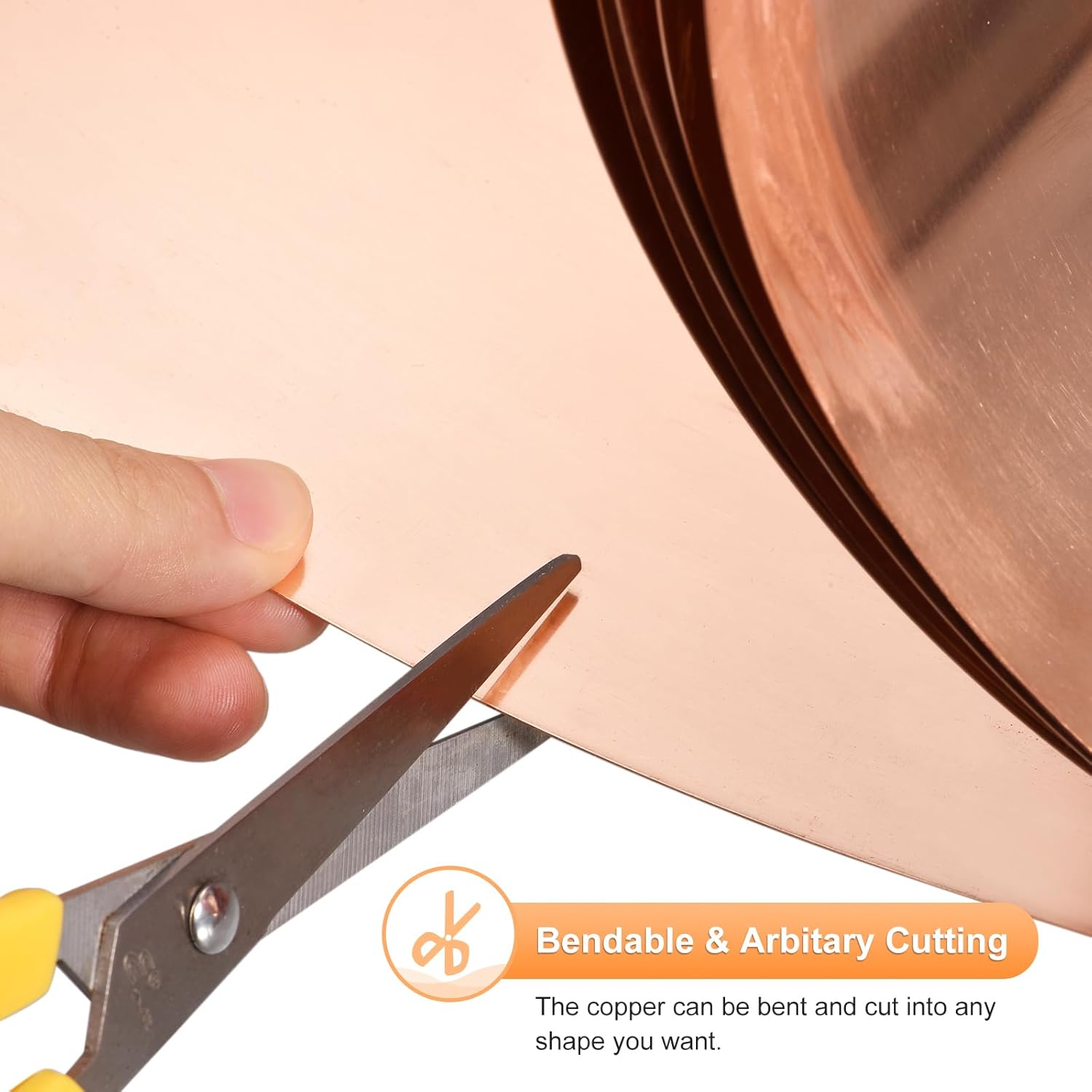 Ultimate 99.9% Pure Copper Sheet Roll – 2000mm x 100mm x 0.02mm | Bendable, Weatherproof & Conductive! - Zeta Store