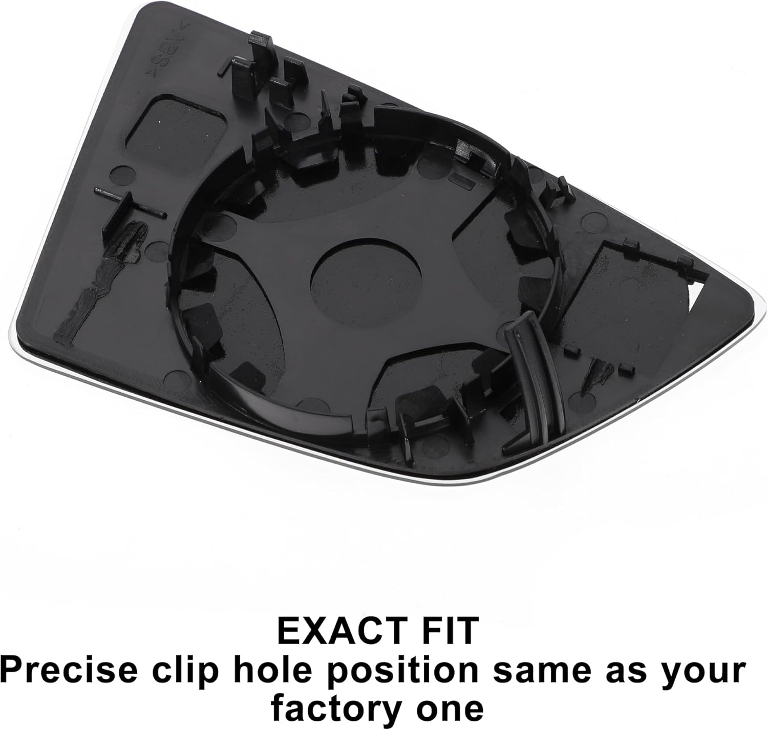 X AUTOHAUX Car Rearview Left Side Mirror Glass Replacement W/Backing Plate Convex Non-heated White Glass for SEAT ARONA 2017-2020 for SEAT IBIZA 2017-2020 for SEAT LEON 2012-2020 - Zeta Store