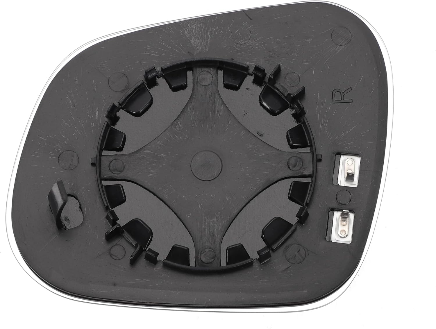 X AUTOHAUX Car Rearview Right Side Mirror Glass Replacement W/Backing Plate Convex Heated White Glass - Zeta Store