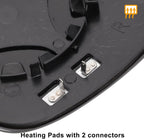 X AUTOHAUX Car Rearview Right Side Mirror Glass Replacement W/Backing Plate Convex Heated White Glass - Zeta Store