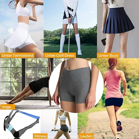 4How women's high waisted yoga shorts in size L, non-see-through gym booty shorts ideal for running and workout activities.