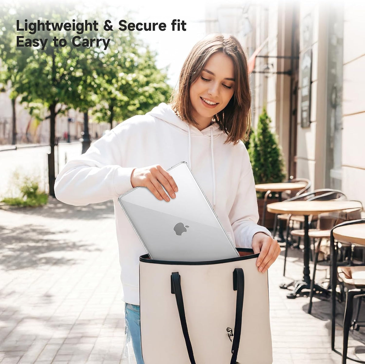 Eleger Ultra Thin Case for MacBook Neo 13" A18 Pro A3404 - 2026 Matte Crystal Hard Cover - Silver Transparent