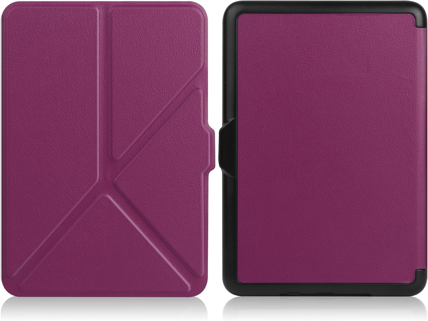 VOVIPO Kindle 6" Case for 11th Gen 2022 Release - Slim PU Leather Cover with Auto Sleep/Wake & Multi-Angle Stand, Purple - Not for Paperwhite