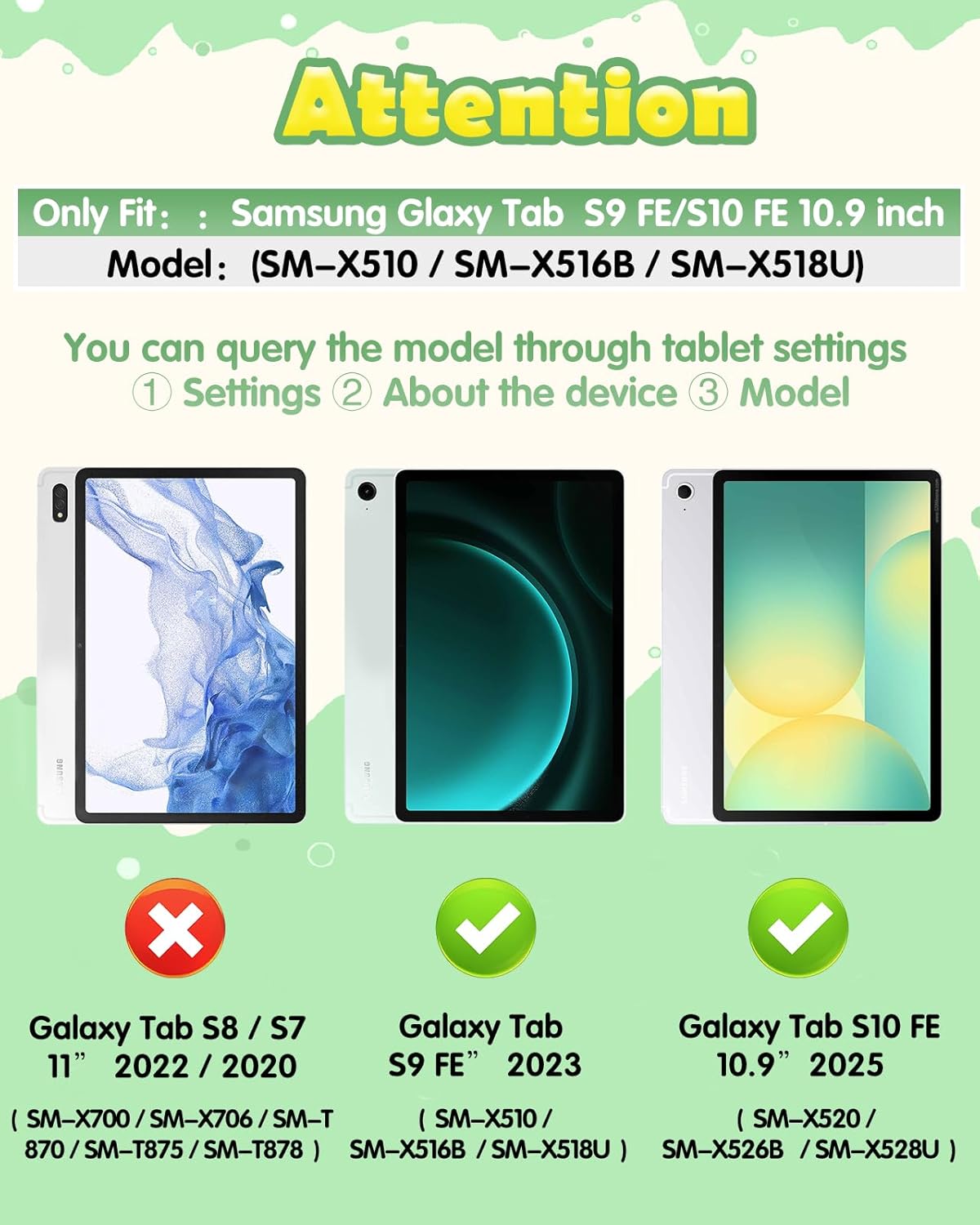 SurgeCraft Ultra-Protective Silicone Case for Samsung Galaxy Tab S9 FE 10.9" - Cute Kawaii Design with Adjustable Shoulder Strap, 360° Rotating Kickstand & Full-Body Protection (SM-X510/X516/X518) - Zeta Store