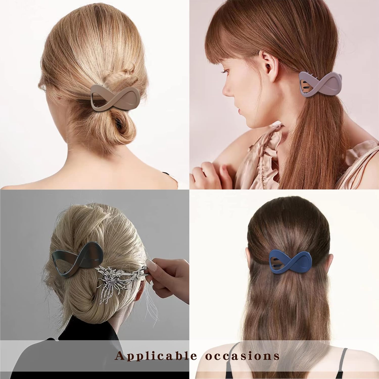 🦋✨ Elegant Geometric Butterfly Hair Claw Clip | Acrylic Non-Slip Grip | 4 Retro Colors ✨🦋 - Zeta Store