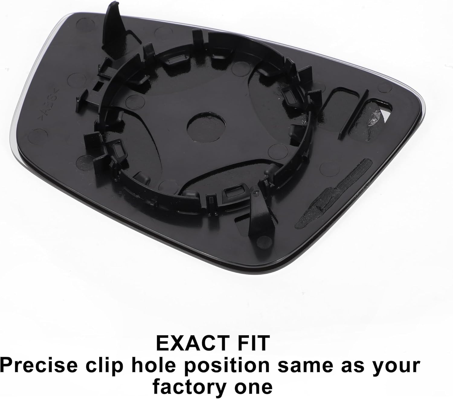 X AUTOHAUX Car Rearview Right Side Mirror Glass Replacement W/Backing Plate Convex Non-heated White Glass for Seat MII KF1 KE1 2011-2017 for SKODA CITIGO 2011-2016 for VOLKSWAGEN UP - Zeta Store