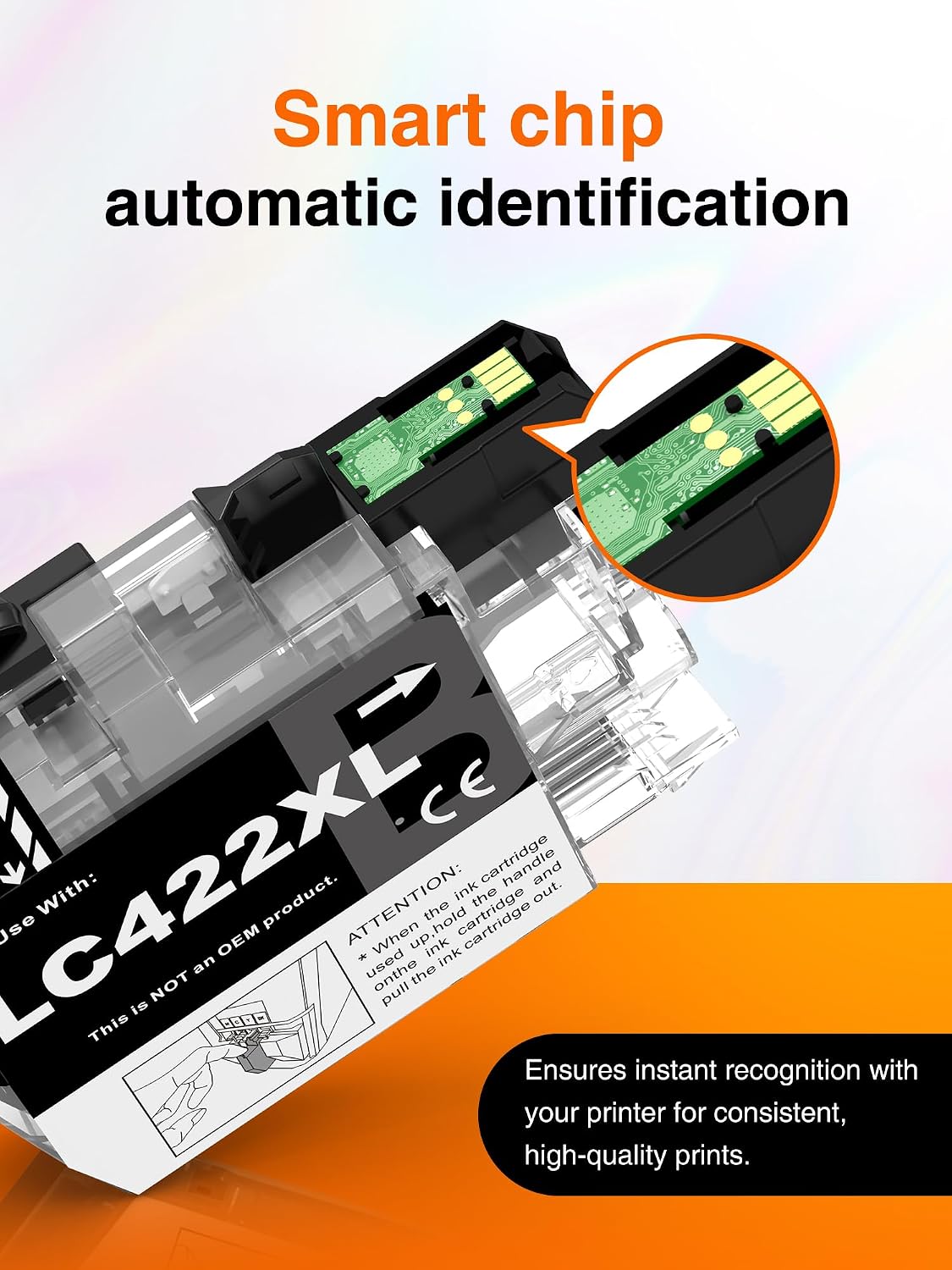 Kuva LC422XL Compatible Ink Cartridges for Brother - 4 Pack BK C M Y - High Yield Replacement for LC422 LC-422XLVAL for MFC-J5340DW MFC-J5345DW MFC-J5740DW MFC-J6540DW MFC-J6940DW