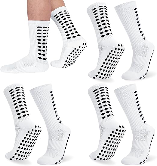 Bargain Alert! Zuimei 3-Pairs Anti-Slip Grip Socks Large (L) – Ultimate Sports & Training Socks for Football, Basketball, Yoga & Gym (Men & Youth) - Zeta Store
