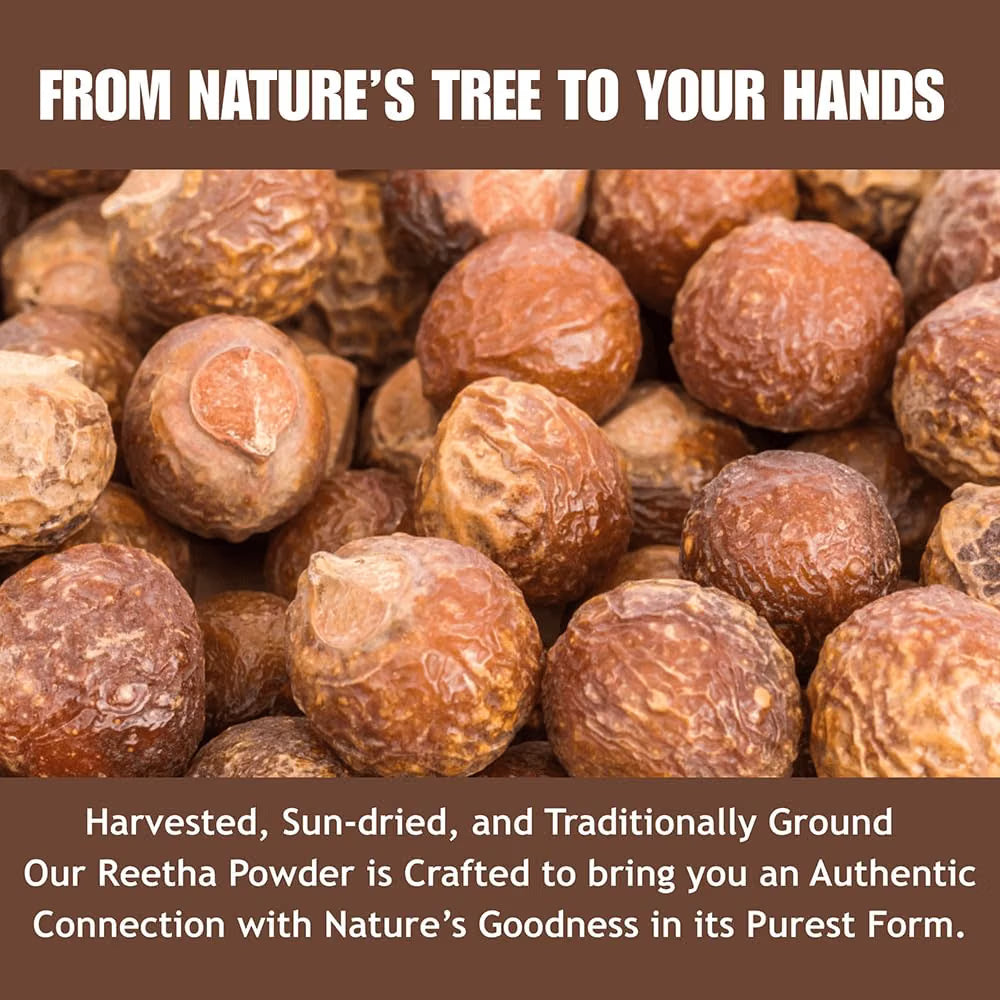 Hebhac Herbs Ayurvedic hair care powders including Amla, Reetha, and Shikakai for natural cleansing and hair growth support.