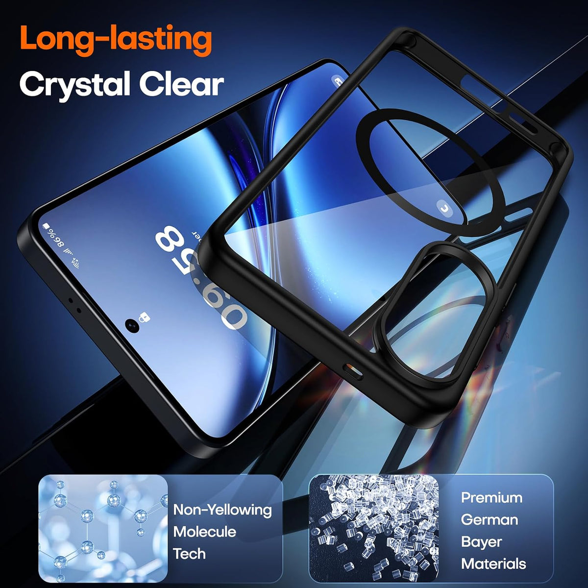 TAURI Magnetic for Samsung Galaxy S26 Case + Screen Protector - Black - MagSafe Compatible, Military Grade Drop Protection