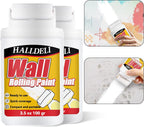 Halldeli All-in-One Wall Repair Rolling Paint | 2-Pack (200g each) | Quick-Dry White Paint for Walls | Covers Stains, Cracks & Graffiti | Brand New Barn Bargain! - Zeta Store