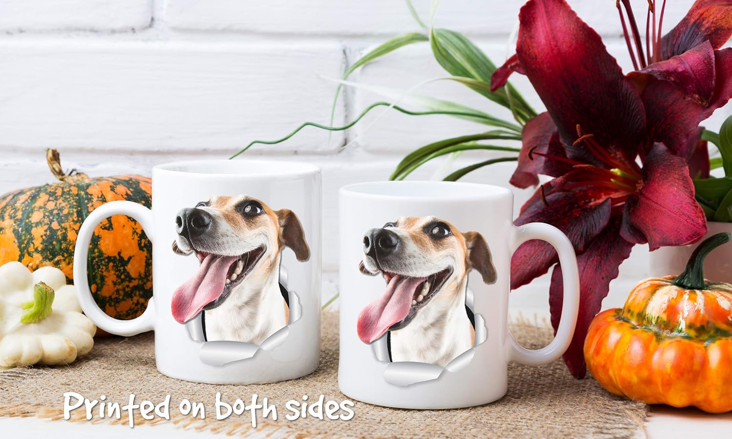 Winston & Bear Ceramic Coffee Mug | 11oz | West Highland Terrier Design on Both Sides | Microwave & Dishwasher Safe | Perfect Gift for Dog Lovers