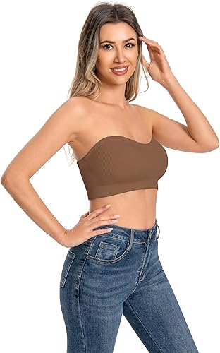 Seamless Strapless Bandeau Bra – Padded & Convertible | Ultimate Comfort & Support - Zeta Store