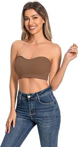 Seamless Strapless Bandeau Bra – Padded & Convertible | Ultimate Comfort & Support - Zeta Store