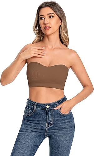 Seamless Strapless Bandeau Bra – Padded & Convertible | Ultimate Comfort & Support - Zeta Store