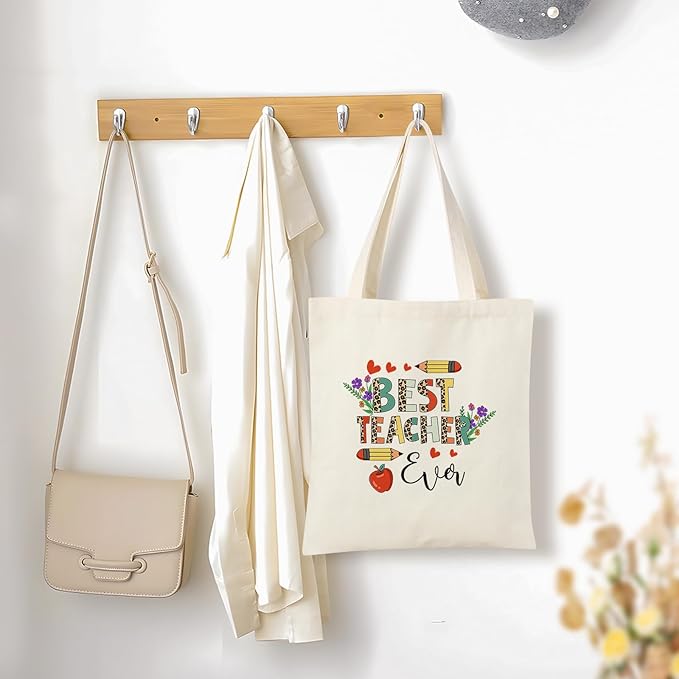 AYGE Canvas Tote & Makeup Bag Set | Reusable Christmas Gifts for Women, Teacher Appreciation, Travel & Beach Bag - Zeta Store