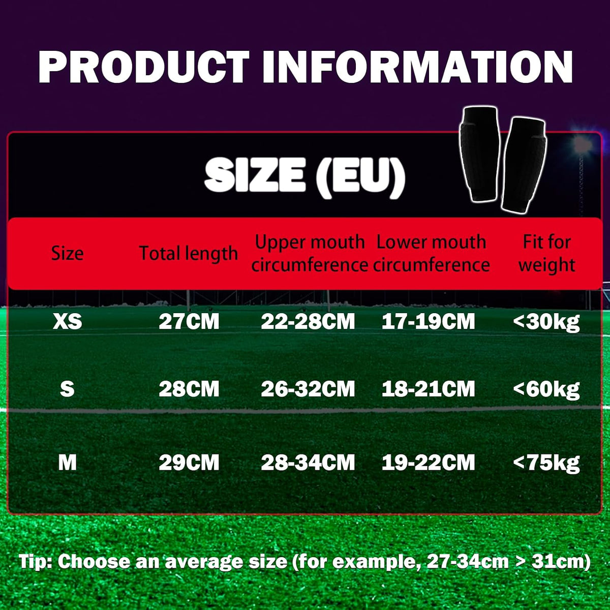 Amjkeji Football Shin Pads - Honeycomb Compression Sleeve Shin Guards - Protective Shin Defender - Black - Kids & Adults
