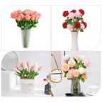 Aomhrek 3-Roll Florist Tape & 30cm Wire Set | Highly Flexible Floral Taping & Stem Wires for Flower Arranging, Bouquets & DIY Art